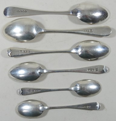 Lot 329 - Six silver teaspoons