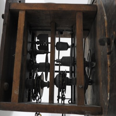 Lot 37 - A 19th century postman's alarm clock, with a...