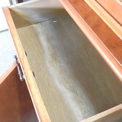 Lot 805 - A reproduction yew wood bookcase, on a plinth...