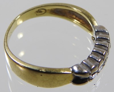Lot 84 - A 9 carat gold wedding band, 4.6g, size Q/R,...