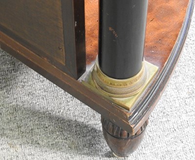 Lot 334 - A French marble top corner table, 20th century,...