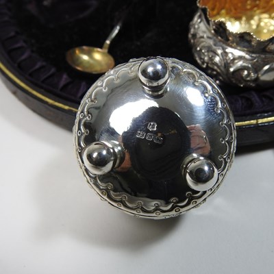 Lot 210 - A set of four Victorian silver open salts,...