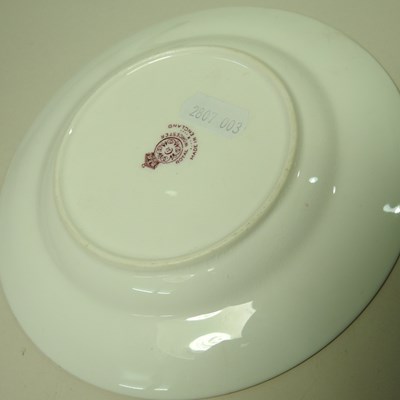Lot 32 - A Royal Worcester cabinet plate, painted with...