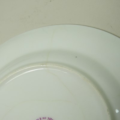 Lot 32 - A Royal Worcester cabinet plate, painted with...