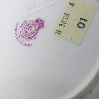 Lot 32 - A Royal Worcester cabinet plate, painted with...