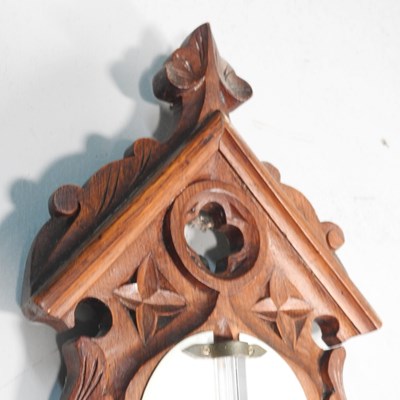 Lot 36 - A Victorian Gothic revival oak cased stick...