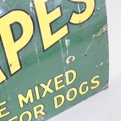 Lot 52 - An old enamel advertising sign, Spillers...