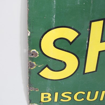 Lot 52 - An old enamel advertising sign, Spillers...