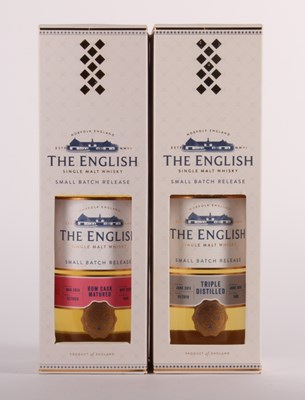 Lot 432 - Two bottles of The English single malt whisky...