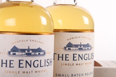 Lot 432 - Two bottles of The English single malt whisky...