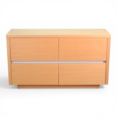 Lot 344 - A modern Dwell light oak effect side cabinet