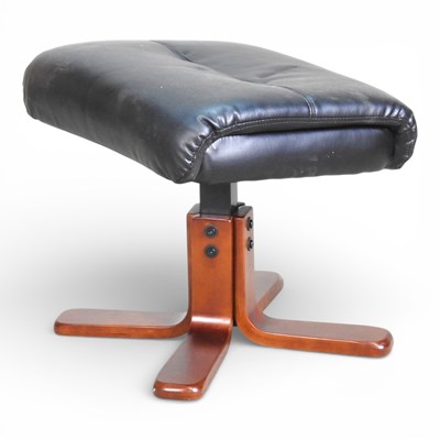 Lot 763 - A stressless revolving footstool