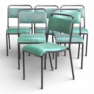 Lot 750 - A set of six stacking chairs, by Du-al (6)