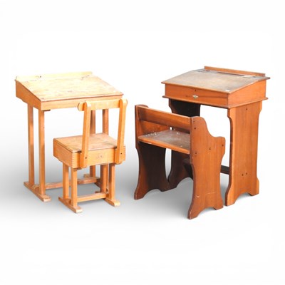 Lot 721 - A mid 20th century wooden children's school...