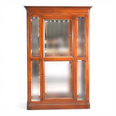 Lot 736 - A modern cherrywood glazed shop display...