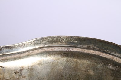 Lot 33 - A continental silver tray, of quatrefoil form,...