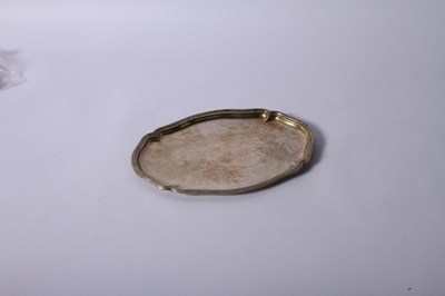 Lot 33 - A continental silver tray, of quatrefoil form,...