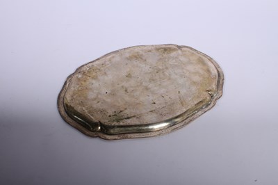 Lot 33 - A continental silver tray, of quatrefoil form,...