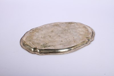 Lot 33 - A continental silver tray, of quatrefoil form,...