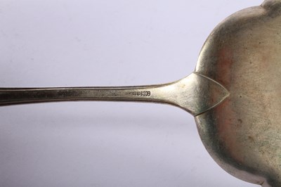 Lot 70 - A continental silver cake slice/server,...