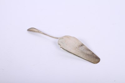 Lot 70 - A continental silver cake slice/server,...