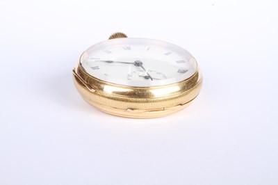 Lot 3 - An 18 carat yellow gold Swiss pocket watch,...