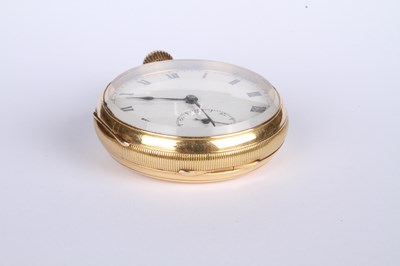 Lot 3 - An 18 carat yellow gold Swiss pocket watch,...