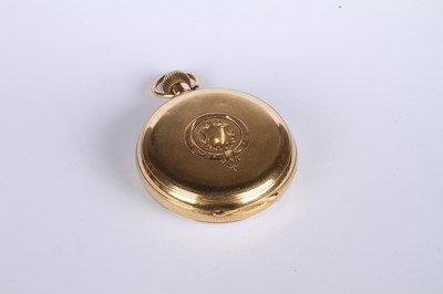Lot 3 - An 18 carat yellow gold Swiss pocket watch,...