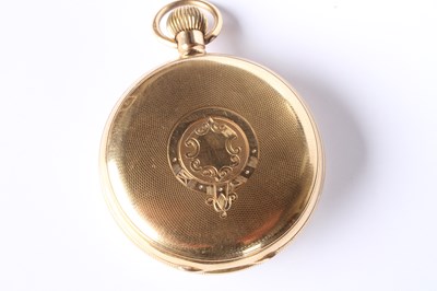 Lot 3 - An 18 carat yellow gold Swiss pocket watch,...