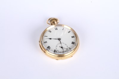 Lot 3 - An 18 carat yellow gold Swiss pocket watch,...