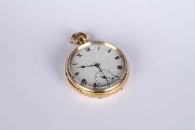 Lot 3 - An 18 carat yellow gold Swiss pocket watch,...