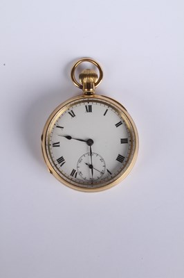 Lot 3 - An 18 carat yellow gold Swiss pocket watch,...