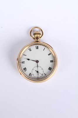 Lot 3 - An 18 carat yellow gold Swiss pocket watch,...