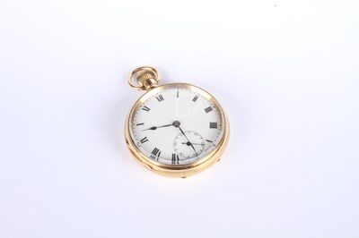 Lot 3 - An 18 carat yellow gold Swiss pocket watch,...