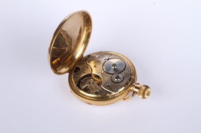 Lot 3 - An 18 carat yellow gold Swiss pocket watch,...