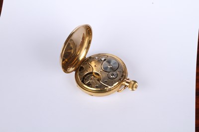 Lot 3 - An 18 carat yellow gold Swiss pocket watch,...