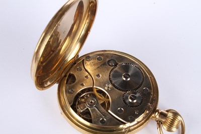 Lot 3 - An 18 carat yellow gold Swiss pocket watch,...