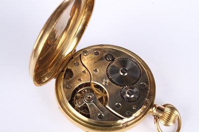 Lot 3 - An 18 carat yellow gold Swiss pocket watch,...