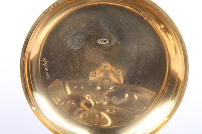 Lot 3 - An 18 carat yellow gold Swiss pocket watch,...