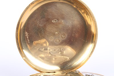 Lot 3 - An 18 carat yellow gold Swiss pocket watch,...