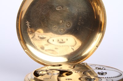 Lot 3 - An 18 carat yellow gold Swiss pocket watch,...