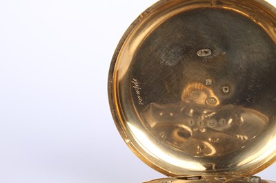Lot 3 - An 18 carat yellow gold Swiss pocket watch,...
