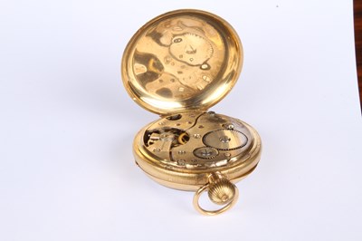 Lot 3 - An 18 carat yellow gold Swiss pocket watch,...