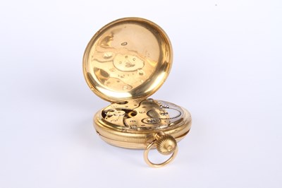 Lot 3 - An 18 carat yellow gold Swiss pocket watch,...