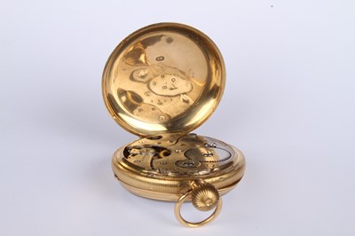 Lot 3 - An 18 carat yellow gold Swiss pocket watch,...