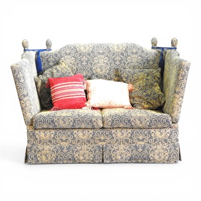 Lot 417 - A modern knole style sofa, with drop ends and...