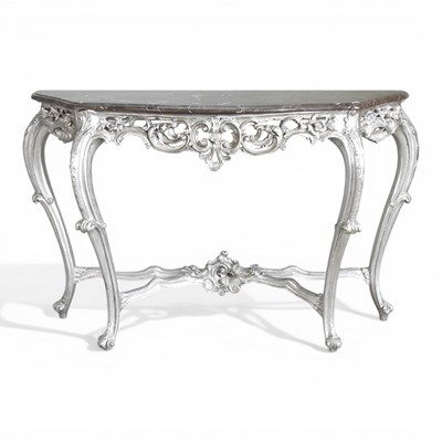 Lot 235 - A modern Continental style painted marble top...