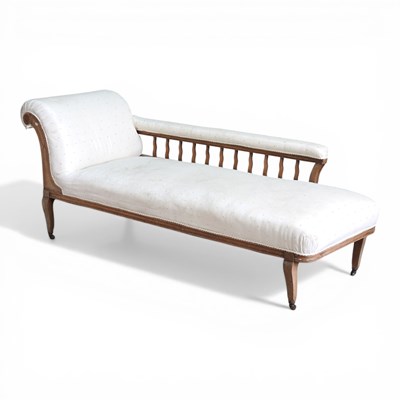 Lot 691 - An Edwardian and later cream upholstered...
