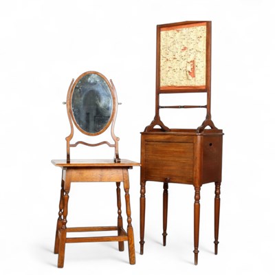 Lot 660 - A collection of furniture comprising a 19th...