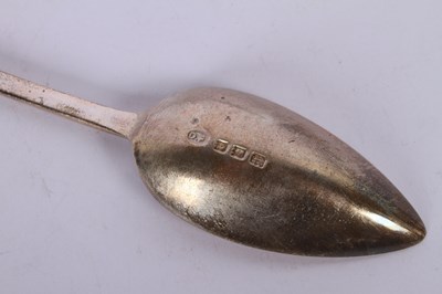 Lot 58 - A set of six George V silver spoons, London...